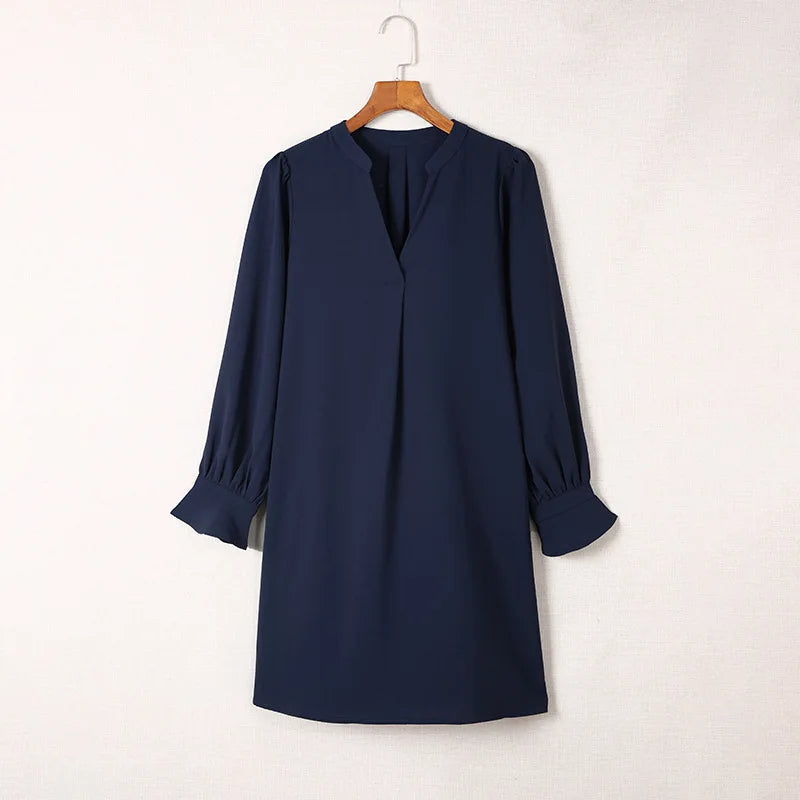 💃 Elegant V-Neck Mini Dress for Women