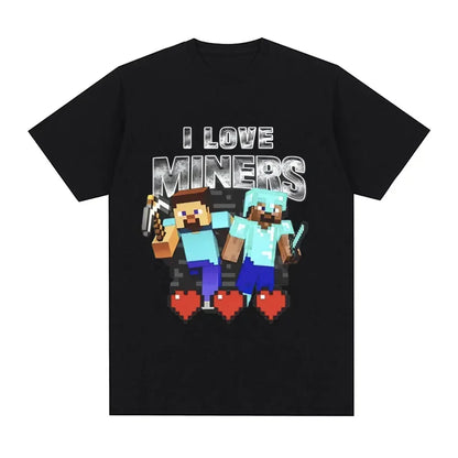 🖤 Glomexia Love Miners Meme T-Shirt 🎮