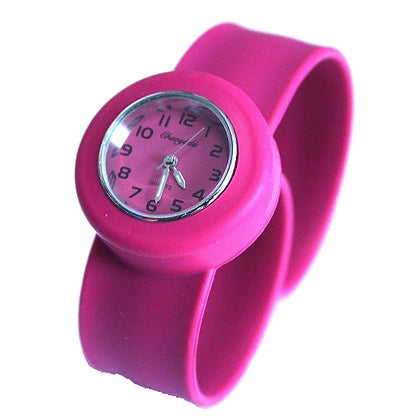 Kids Silicone Slap Wrist Watch ⌚ | 10 Colors Unisex Fun Pop Watch