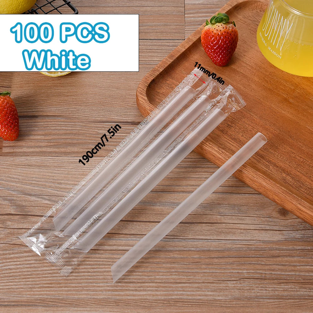 Jumbo Smoothie Straws 🥤 | Bubble Tea & Milkshake Straws