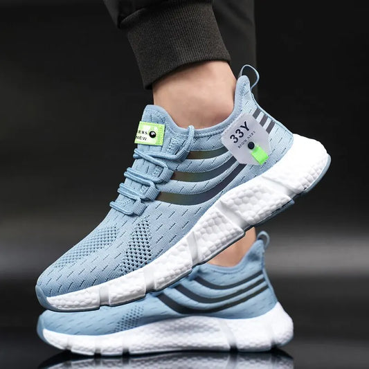 Men’s Lightweight Running Shoes | Breathable Air Mesh Sneakers with Anti-Odor & Durable TPR Sole