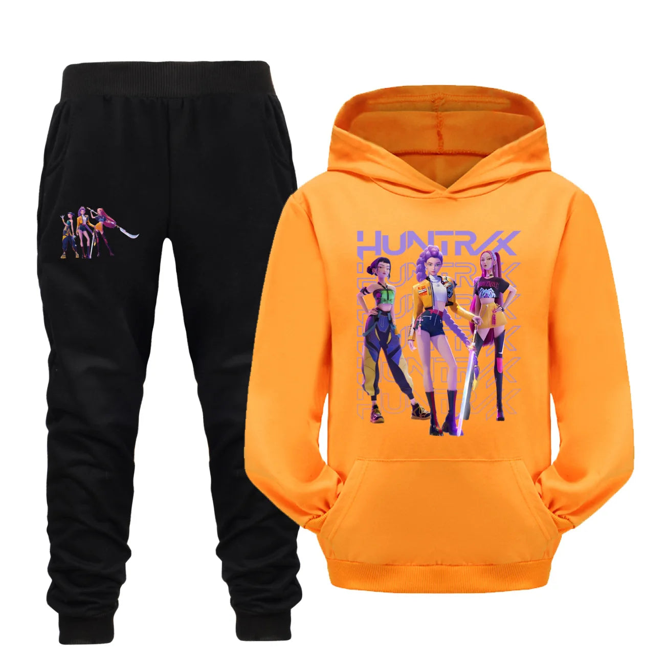 Glomexia Cartoon Hoodie Set – Teen Autumn Streetwear