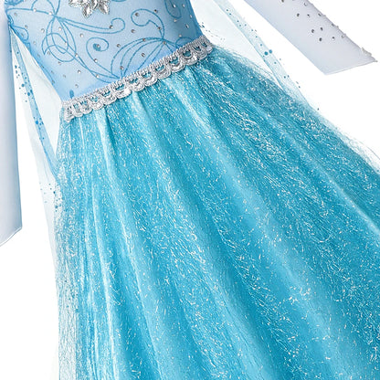 Summer Fancy Queen Elsa & Anna Princess Dress for Girls | Toddler Halloween Cosplay Party Costume Dress for 2-10 Years