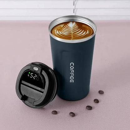🌡️ Smart LED Temperature Thermos Cup (450ML) ☕✨