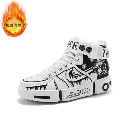 Boys High-Top Winter Sneakers 👟❄️ | Waterproof Anti-Slip