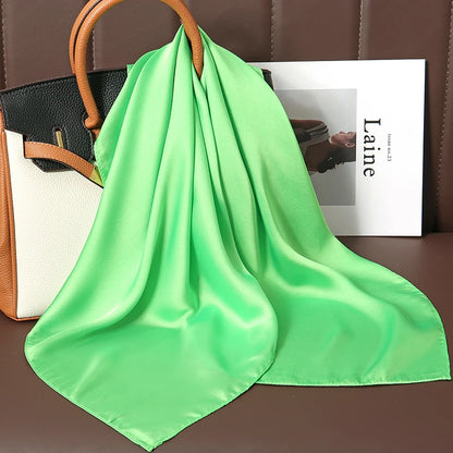 🧣 Glomexia 70x70 Fashion Square Scarf – Elegant Travel Hair Wrap ✨
