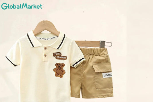 Cute Cartoon Cotton Boys Summer Set 🌞