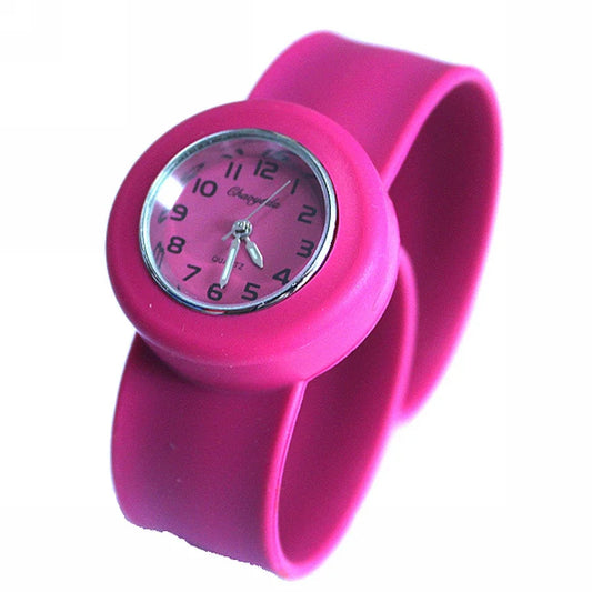 Kids Silicone Slap Wrist Watch ⌚ | 10 Colors Unisex Fun Pop Watch