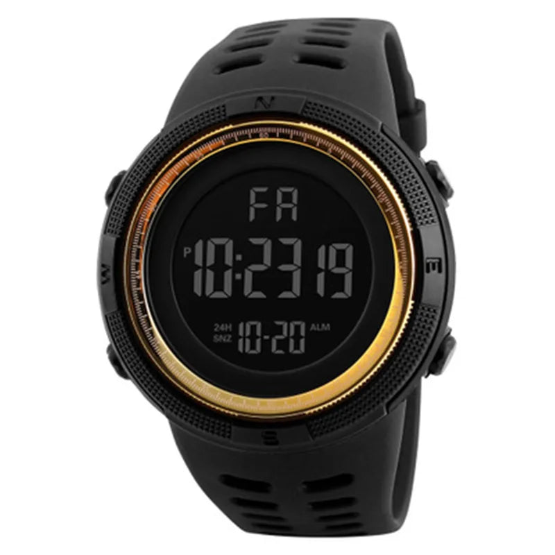 🌍 Glomexia – Men’s Military Style Digital Sports Watch with LED Display