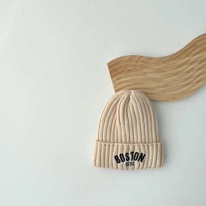 Baby Winter Cotton Knit Cap ❄️ | Warm Letter Hat