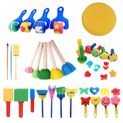 Kids EVA Painting Sponge Brush & Stamp Set
