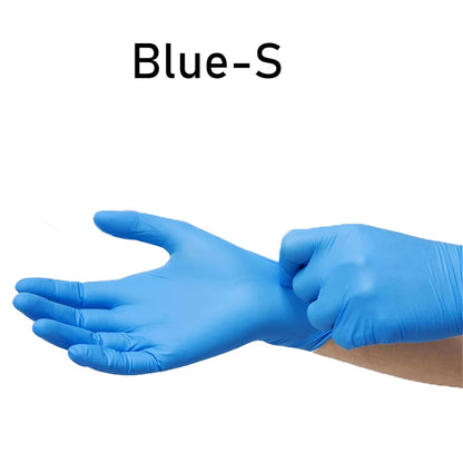Disposable Blue Nitrile Gloves (50/100 PCS) – Multipurpose Cleaning & Safety 🧤