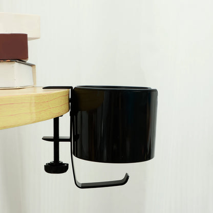☕ Desk Cup Holder Clamp – Adjustable Table Coffee & Bottle Organizer 🔧
