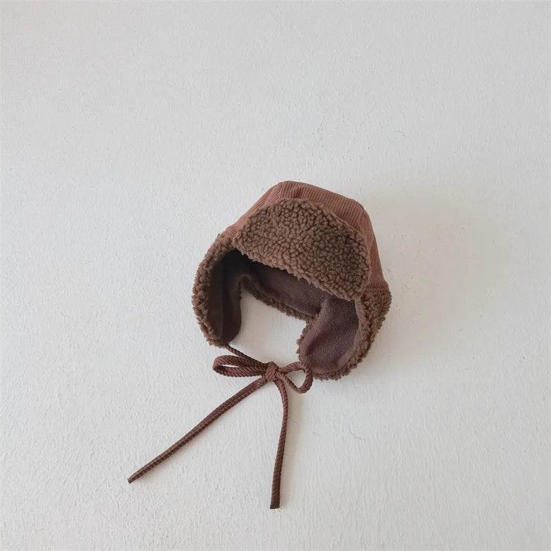 Kids Winter Velvet Earflap Cap ❄️ | Warm Corduroy Hat