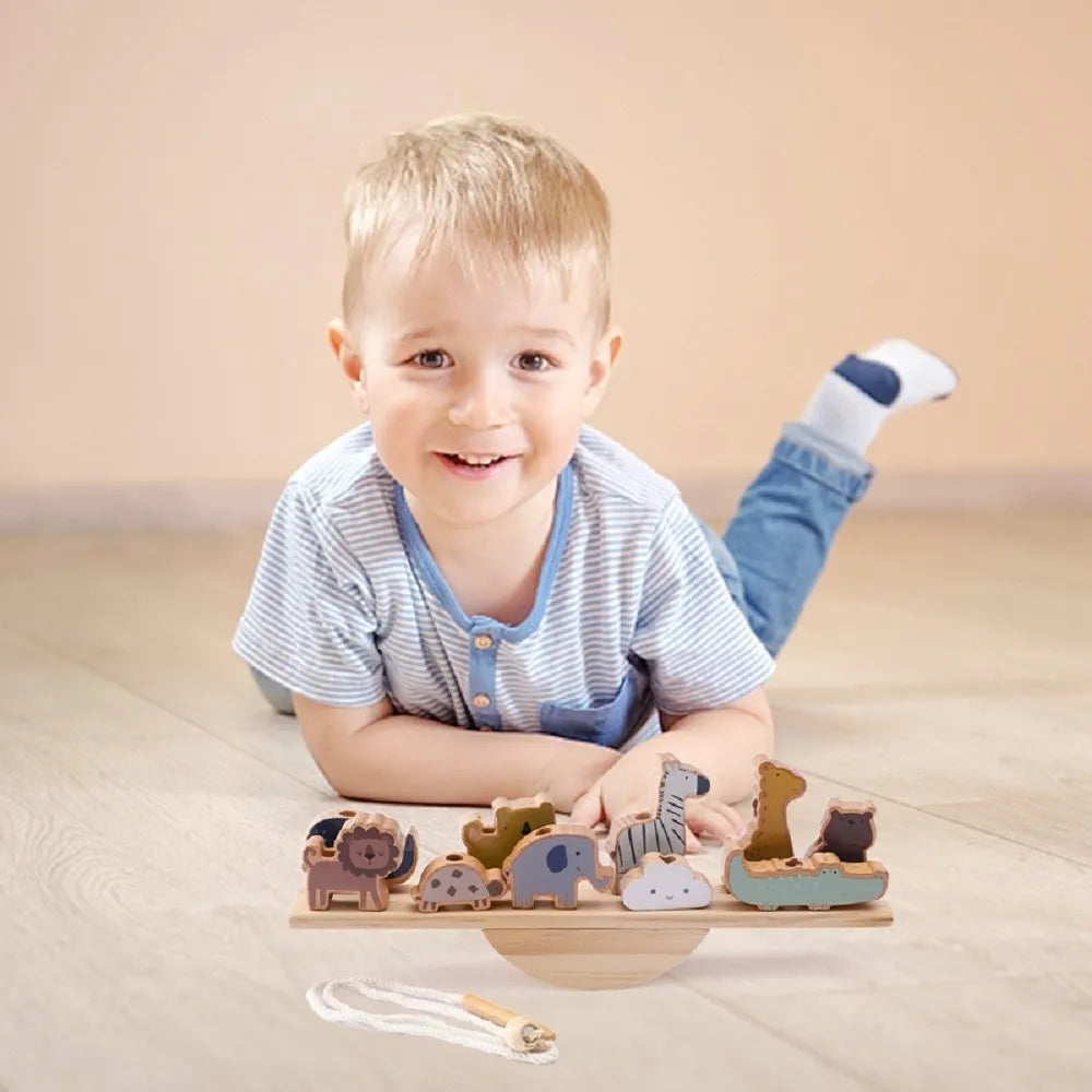 Wooden Montessori Threading Board Toy for Kids