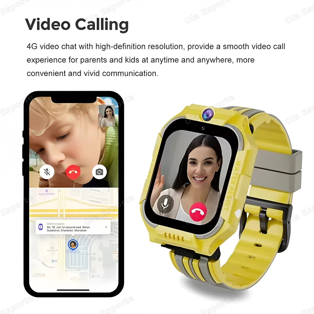 Kids 5G Smart Watch – SOS GPS Tracker with Camera & WiFi