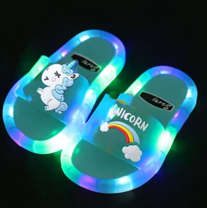 Kids Cartoon Light Slippers 🦄✨