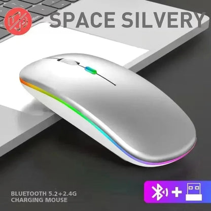 🖱️ ✨ Glomexia Dual-Mode Wireless Mouse (Bluetooth + 2.4G)