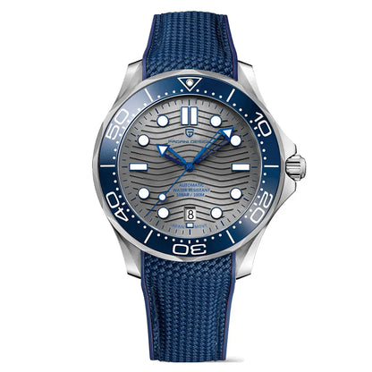 Men’s Automatic Diving Watch – Blue Dial Mechanical Wristwatch