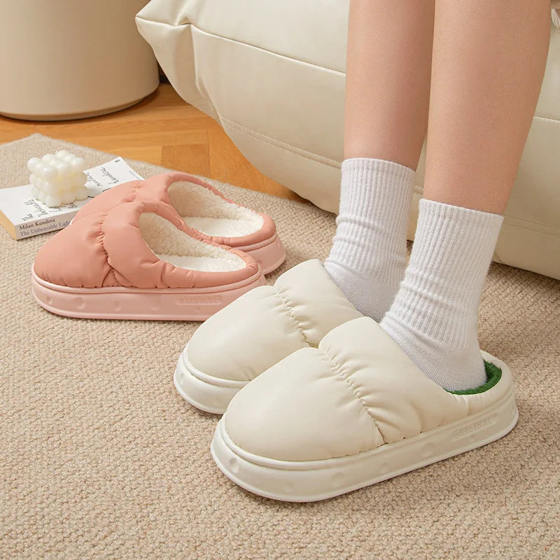 Women Winter Plush Slippers ❄️🥿 | Warm Fuzzy Indoor Comfort