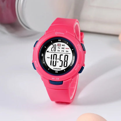 Kids Digital Watch – Luminous Waterproof Alarm Clock