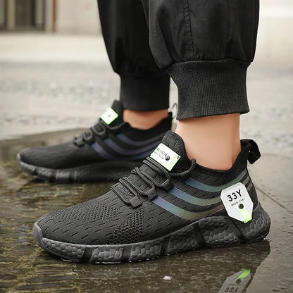 Men’s Lightweight Running Shoes | Breathable Air Mesh Sneakers with Anti-Odor & Durable TPR Sole