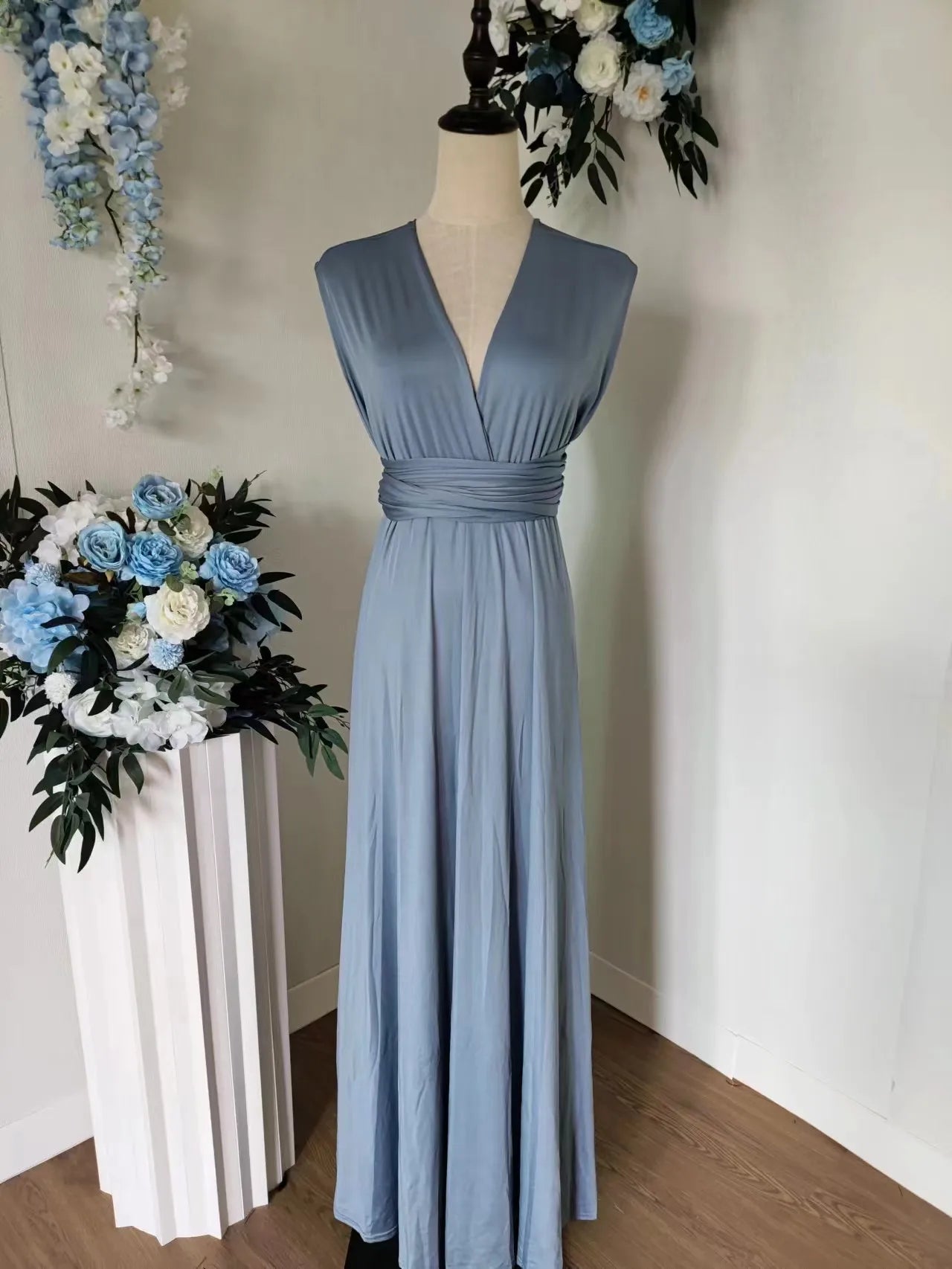 Rust Infinity Multiway Maxi Dress – Bridesmaid & Evening Gown
