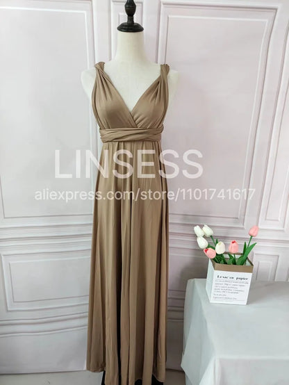 Rust Infinity Multiway Maxi Dress – Bridesmaid & Evening Gown