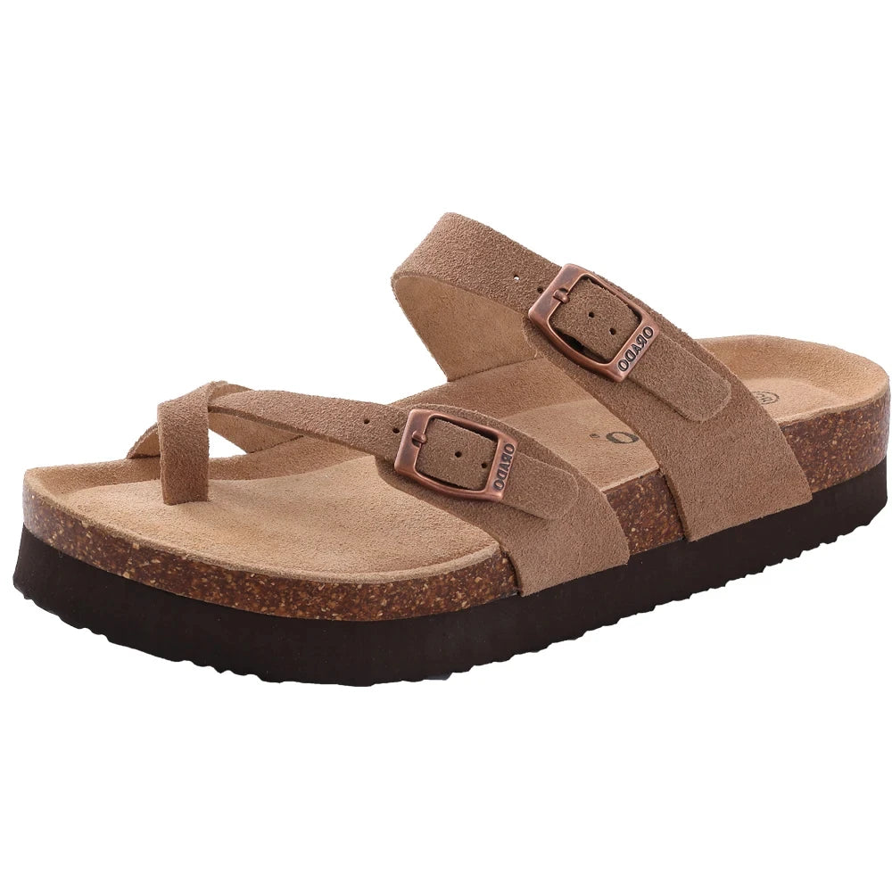 🥿 Suede Cork Clogs – Arch Support Comfort Mules (Unisex)