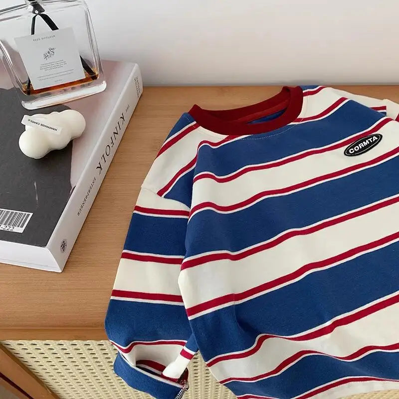 👶👕 Kids Stripe Full Sleeve Tee 🍂✨