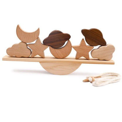 Wooden Montessori Threading Board Toy for Kids