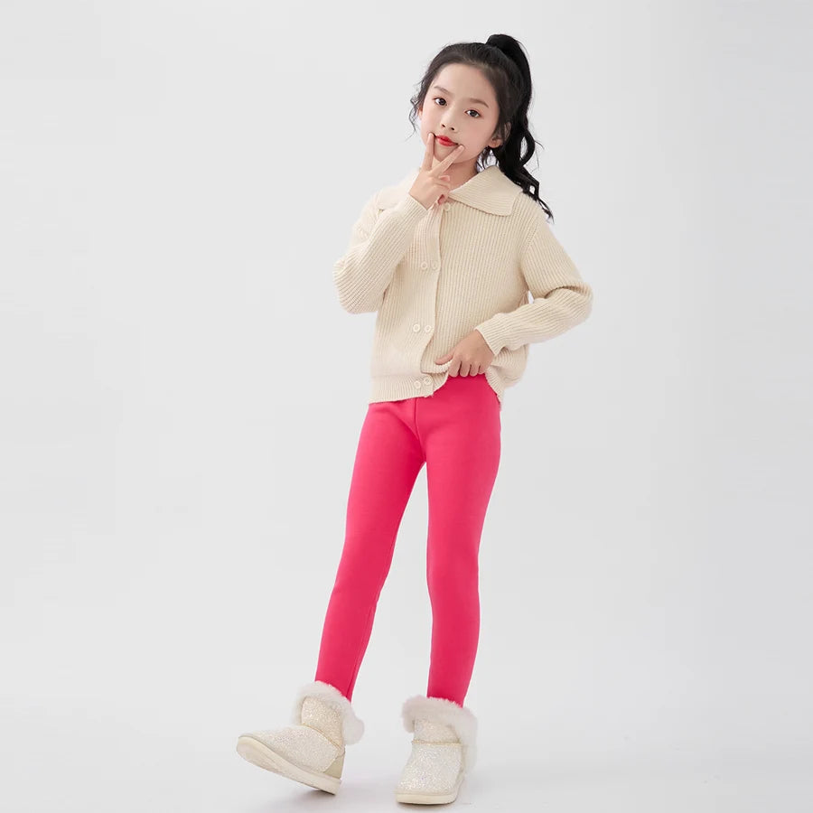 ❄️ CozyFlex Girls Thermal Leggings 🧦
