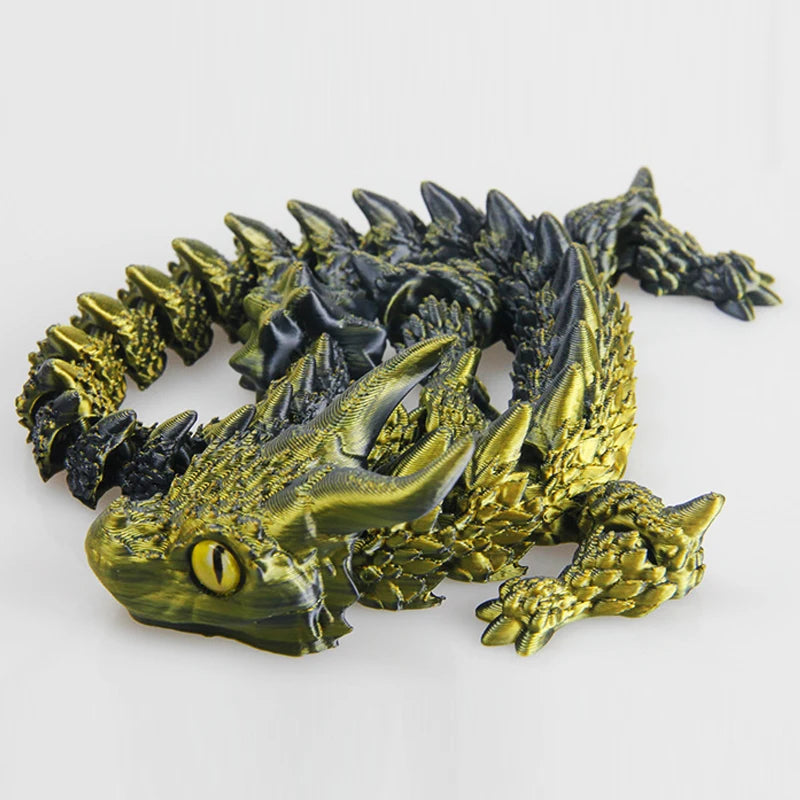3D Printed Articulated Magic Dragon – Movable Joint Fidget Toy
