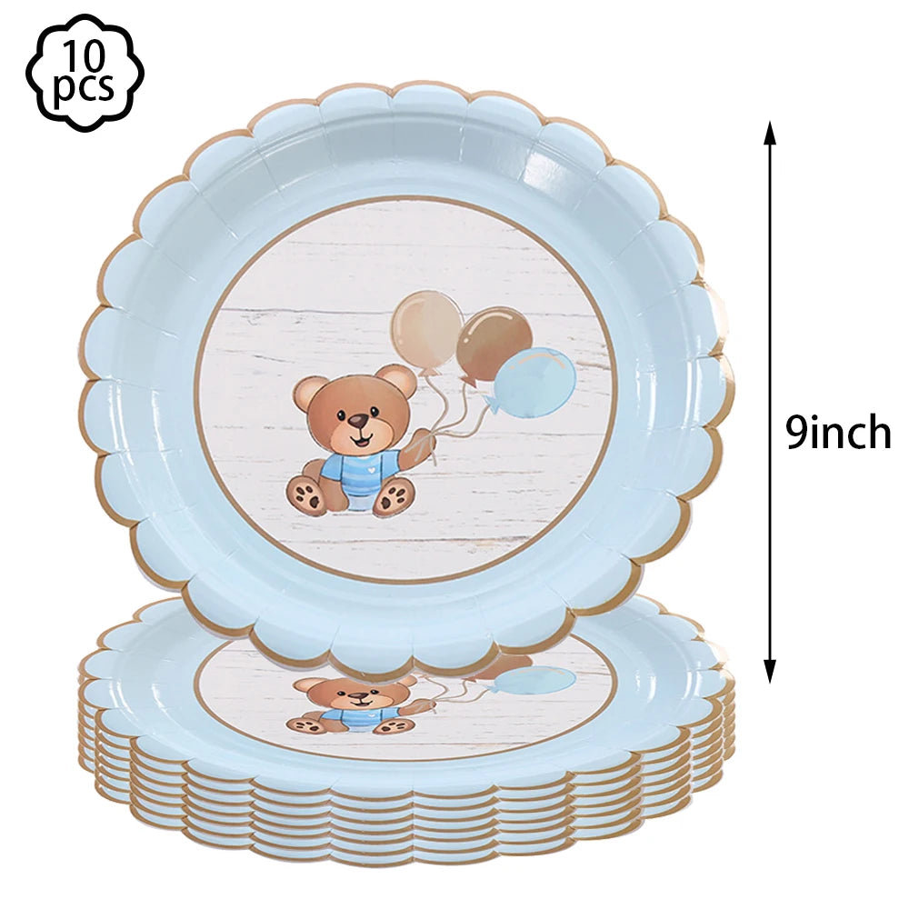 Premium Teddy Bear Birthday Balloon Decoration Set