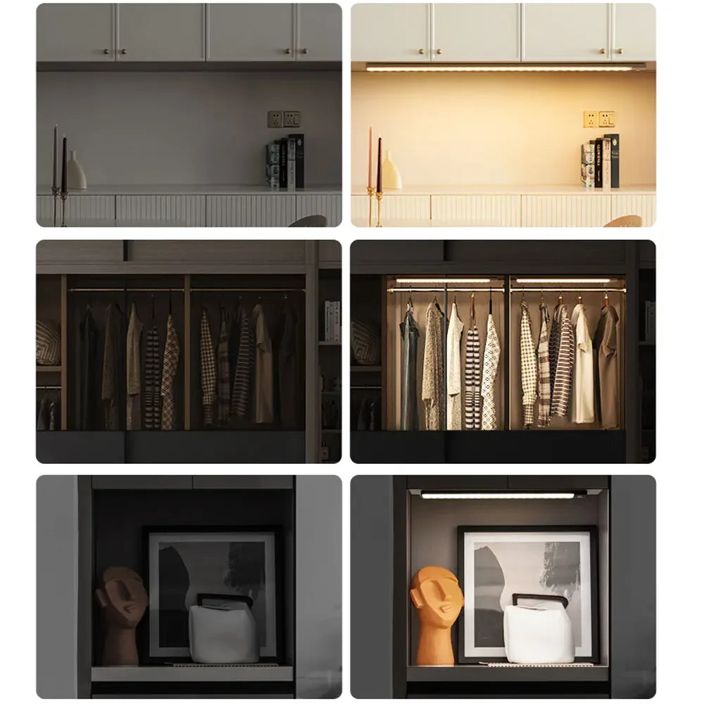 🌙💡 USB Motion Sensor Cabinet Light | Rechargeable ✨