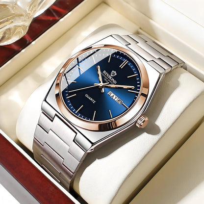 Glomexia Gold Quartz Men’s Watch ✨