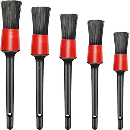 Car Detailing Brush Set (5PCS) 🚗✨ | Interior & Wheel Cleaning – Glomexia