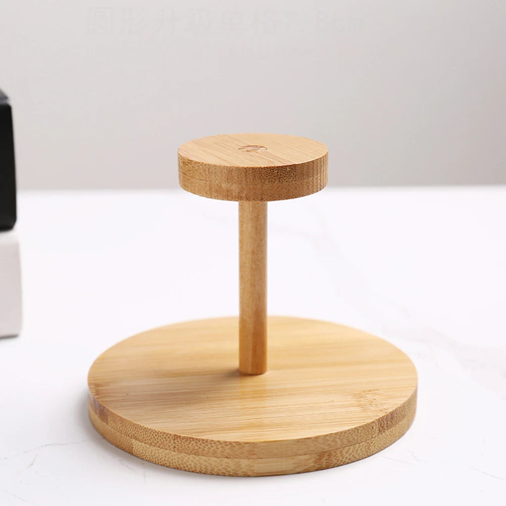 Wooden Cup Holder Stand ☕ | Bamboo Paper Cup Storage