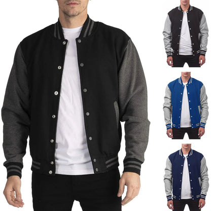 Men’s Trendy Baseball Bomber Jacket 🧢 | Loose Fit 2025