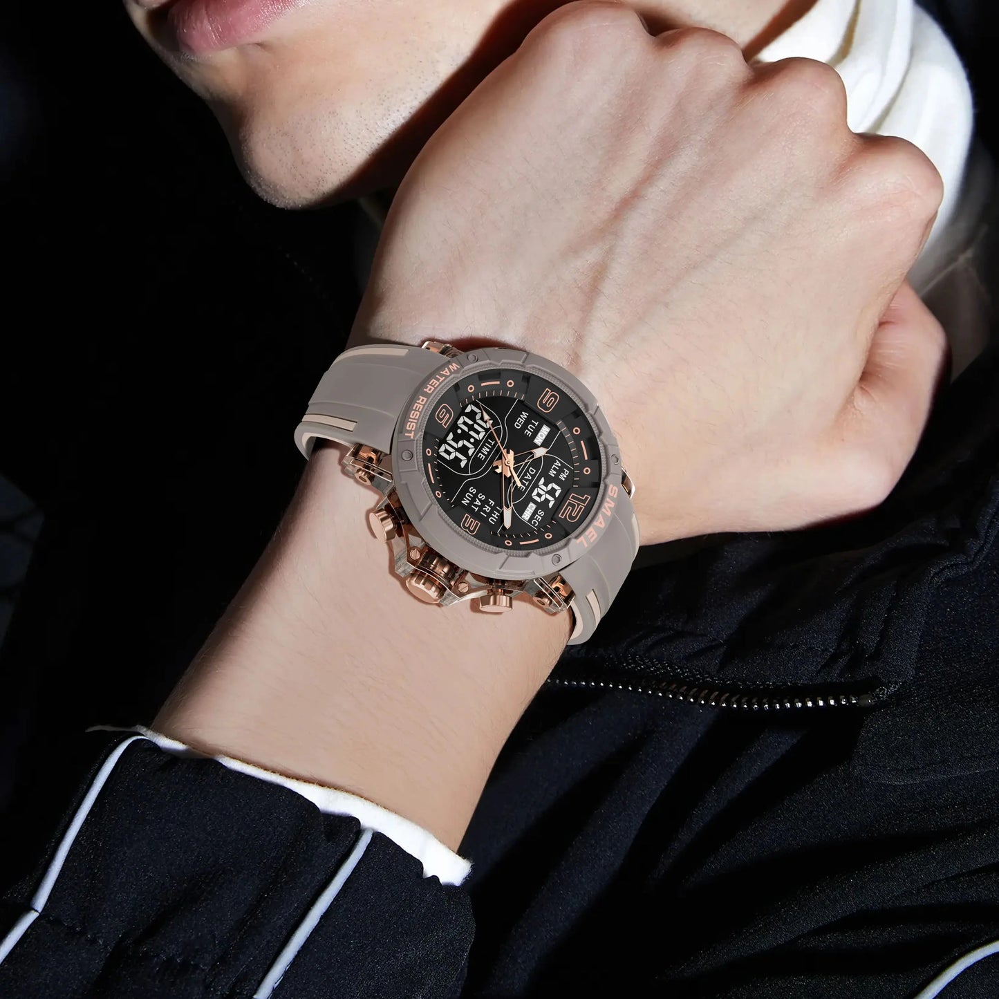 Men’s Analog Digital Sports Watch – Shock Resistant & Waterproof