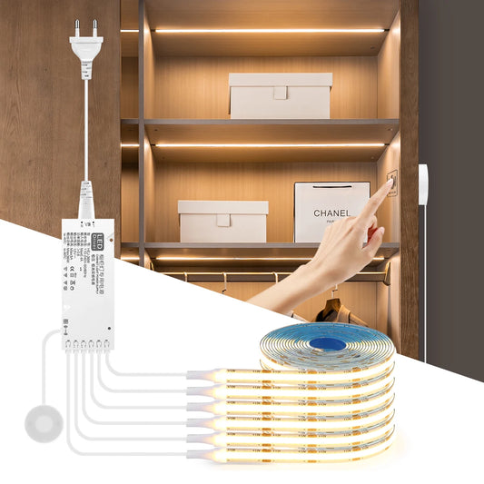 💡✋ Dimmable COB LED Cabinet Light | Touch & Motion ✨