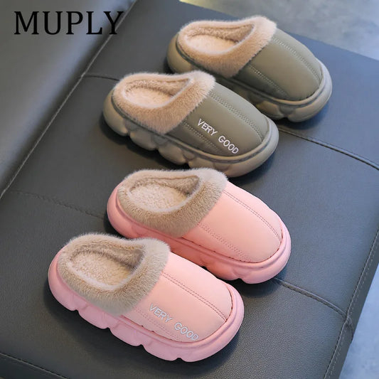 Glomexia Kids British Style Slippers 🇬🇧 | Warm Plush Winter Shoes