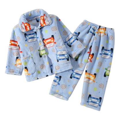 Premium Kids Coral Fleece Winter Pajama Set