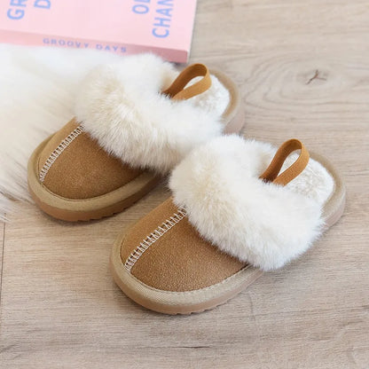 Girls Winter Indoor Slippers ❄️🥿 | Warm Anti-Slip Comfort