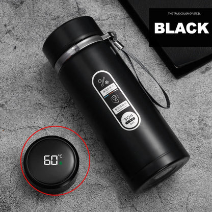 🌡️ Stainless Steel LED Temperature Thermos Bottle (500ML–1L) 💧✨