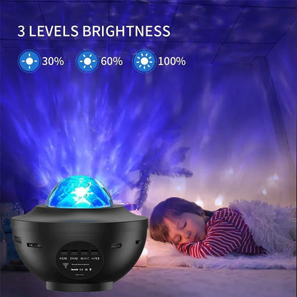 LED Starry Galaxy Projector Night Light with Bluetooth
