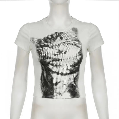 🌍 Glomexia – Women’s Animal Print Casual T-Shirt 🐾👕