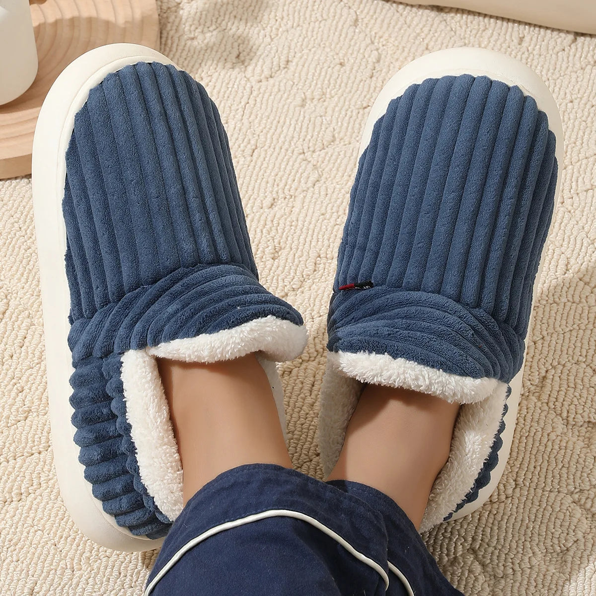 Winter Men’s Fur Ankle Slippers ❄️