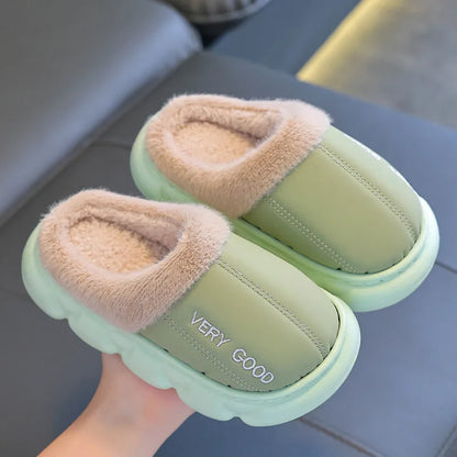 Glomexia Kids British Style Slippers 🇬🇧 | Warm Plush Winter Shoes