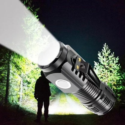 🔦 LED Strong Light Rechargeable Flashlight | Mini Multi-Functional Torch
